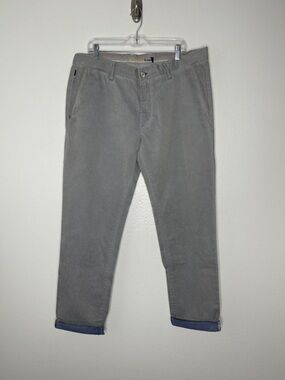 New Re-Hash De-Chirico Men's Blue Cotton Flat Front Made In Italy Pants Size 40